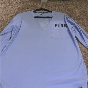 Pink long sleeve.